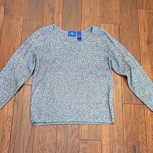 JH Collectibles women's ribbed black/white blend sweater size 3X